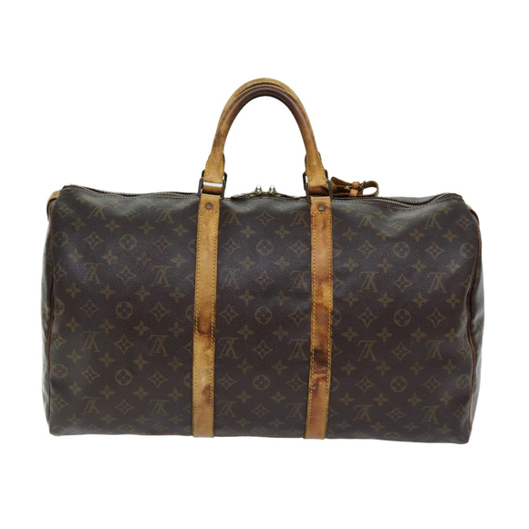 LOUIS VUITTON Monogram Keepall 50 Boston Bag M41426 LV Auth 75917 - Picture 3 of 16